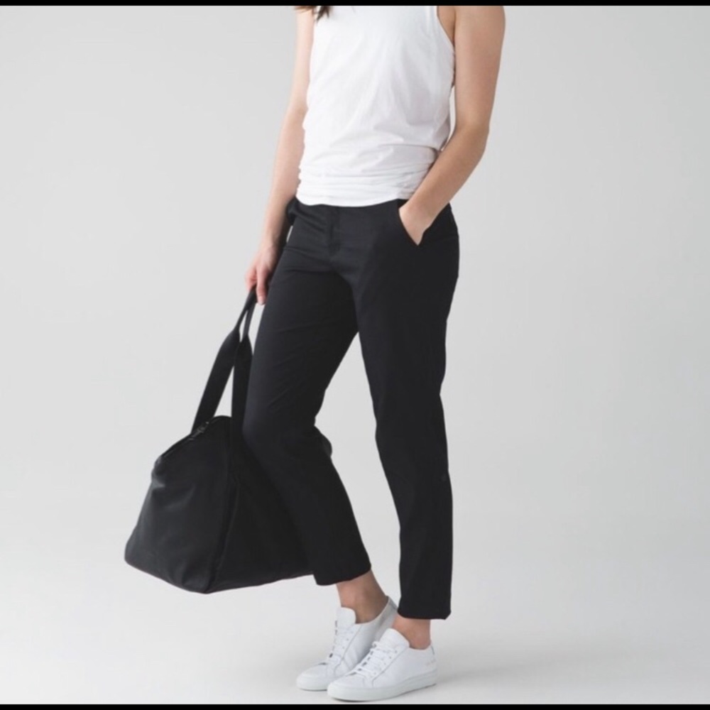 Lululemon Trek Trouser Pants Black Size 8 - Picture 2 of 15